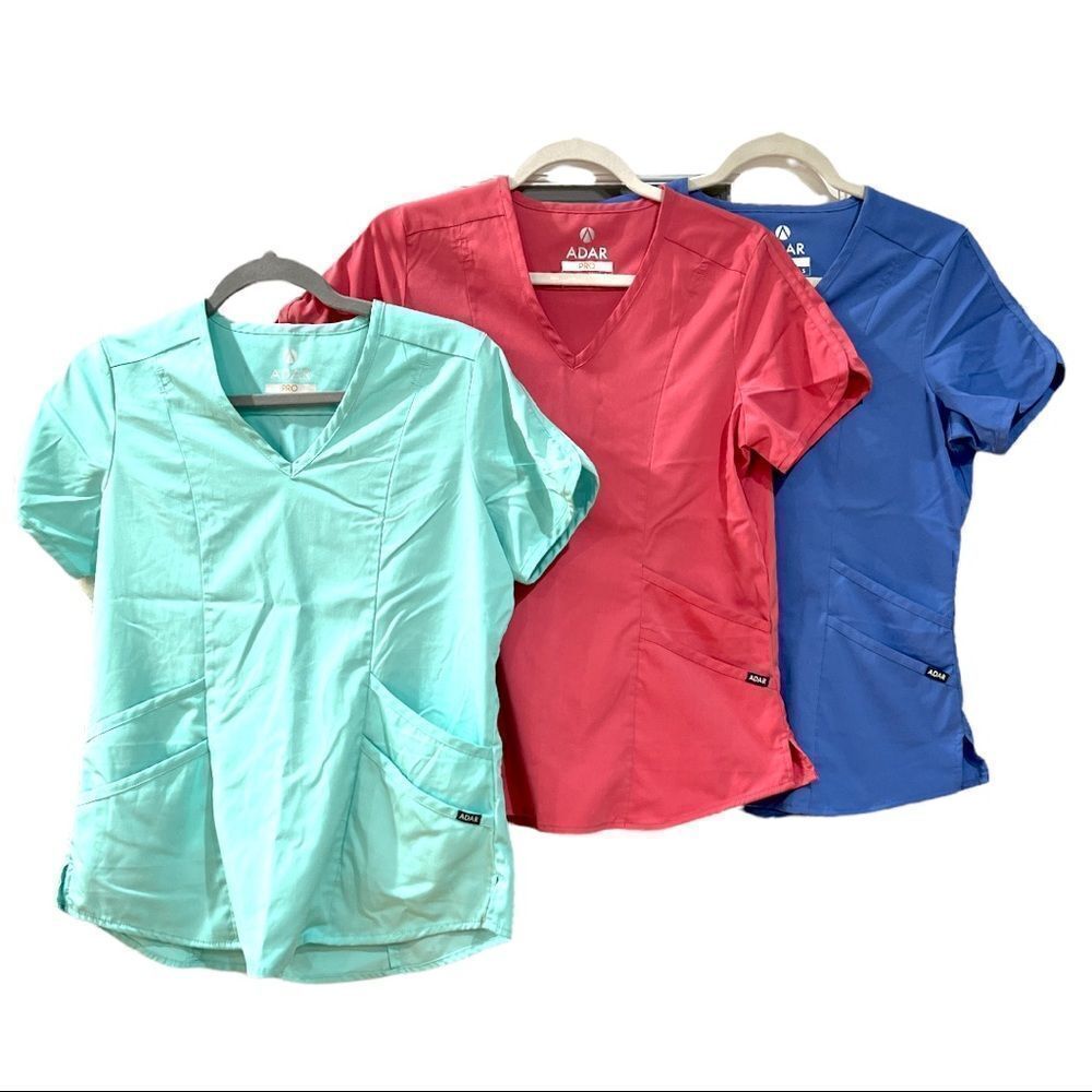 ADAR Pro Core Classic Scrub Top Bundle of 3 - Picture 2 of 12